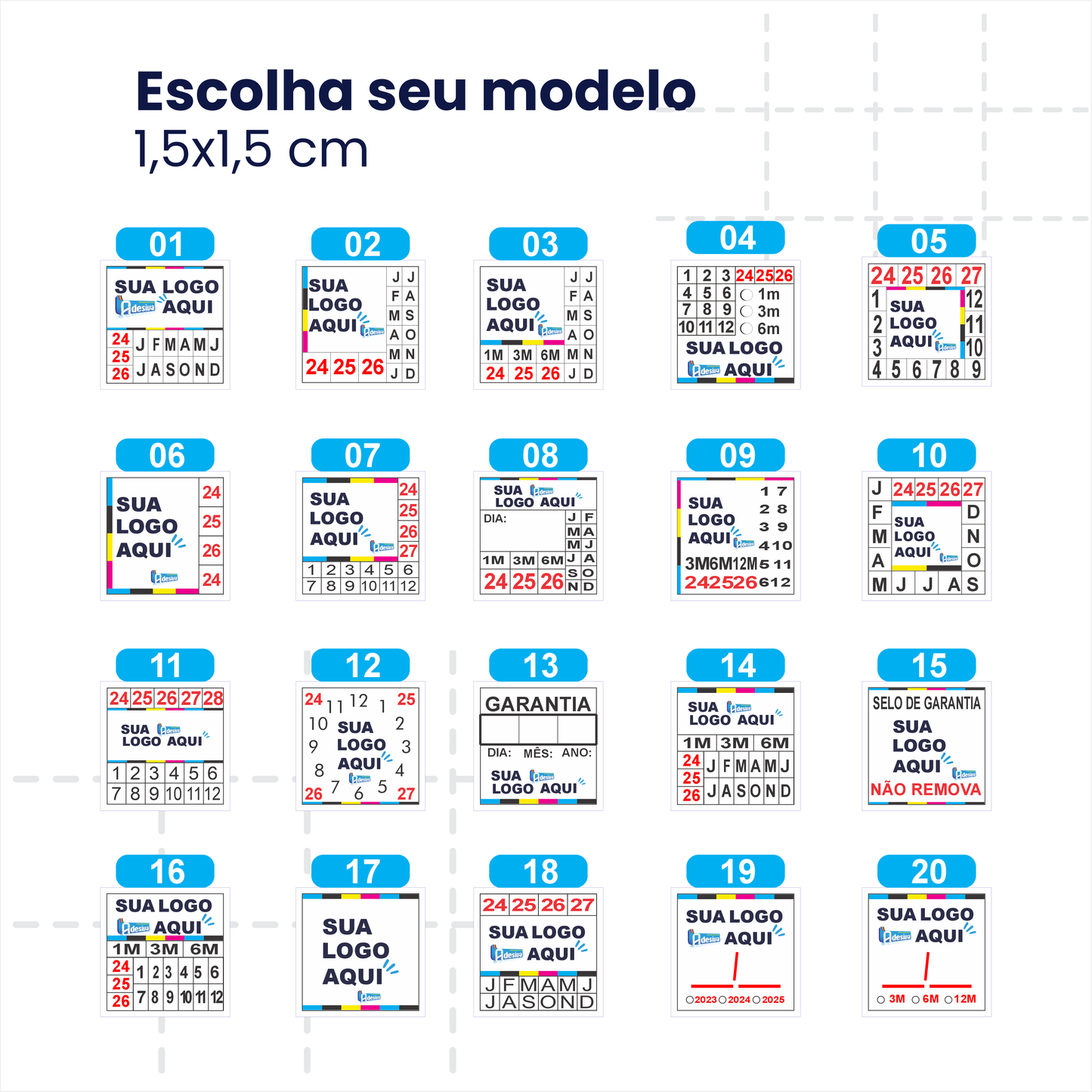 Lacre de Garantia - VOID - 1,5X1,5 cm