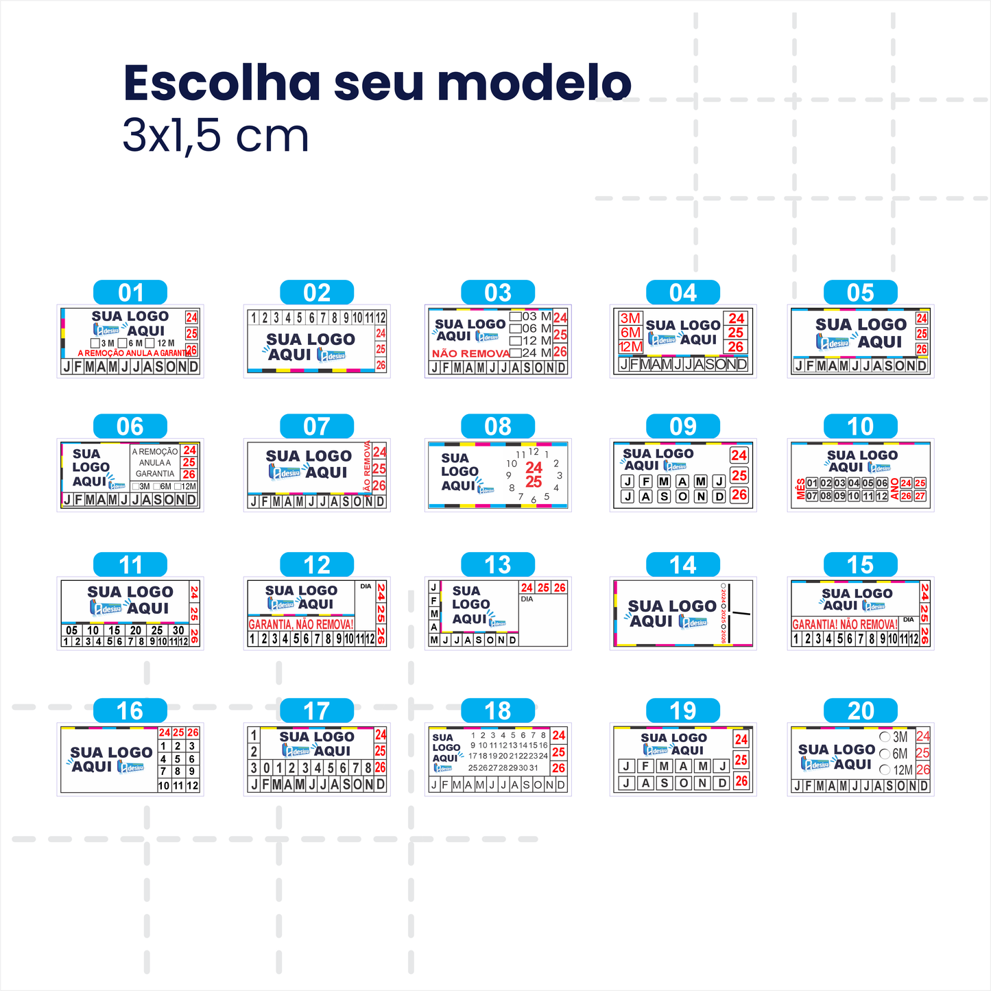 Lacre de Garantia - VOID - 3X1,5 cm