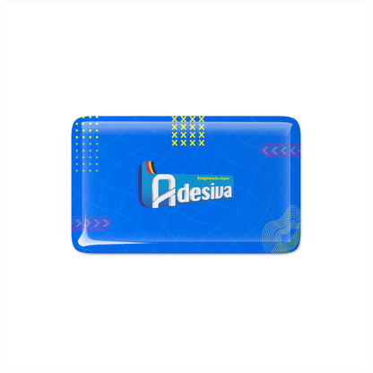 5X2,5 cm - Adesivo Resinado Personalizado - Resina PU