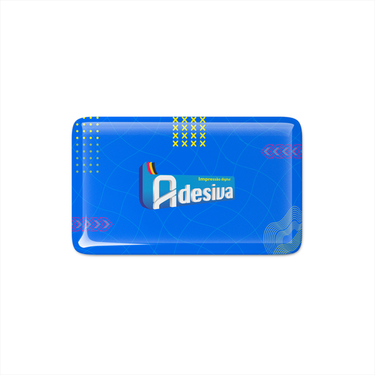 4X2 cm - Adesivo Resinado Personalizado - Resina PU