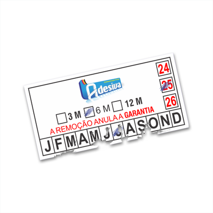 2X1 cm - Lacre de Garantia - Casca de Ovo Destrutivo