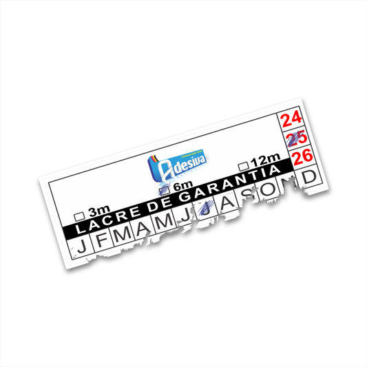 3X1 cm - Lacre de Garantia - Casca de Ovo Destrutivo