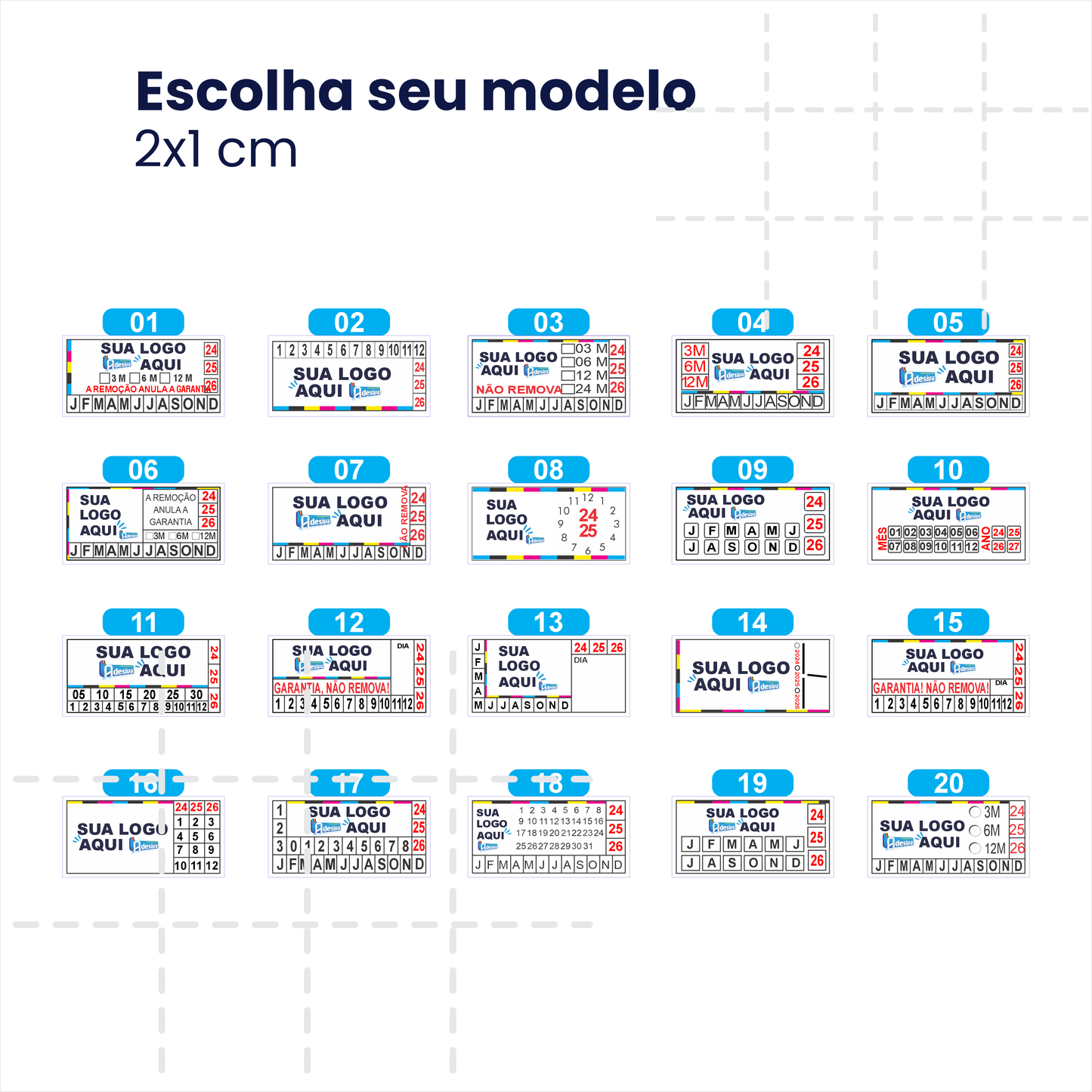 Lacre de Garantia - VOID - 2X1 cm