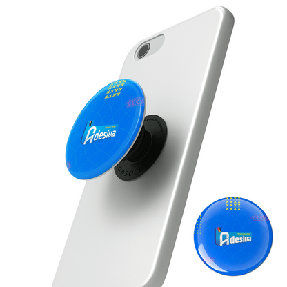 3X3 cm - Adesivo Resinado Personalizado - Resina PU - Redondo