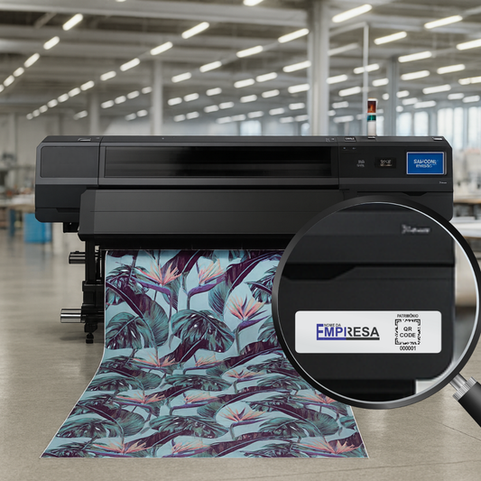 45X13 mm - Placa de Patrimônio Ativo Fixo em Alumínio Anodizado 45X13 mm